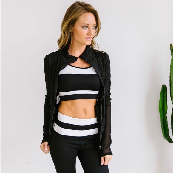 Sheer Willpower Black Workout Jacket - Picture 4 of 8